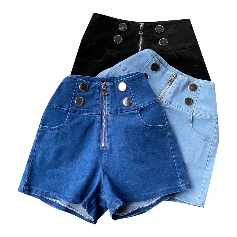 

Fashion Summer new high-waist shorts jeans women's slim sexy casual Solid denim shorts womens bottoms buttocks hot denim shorts