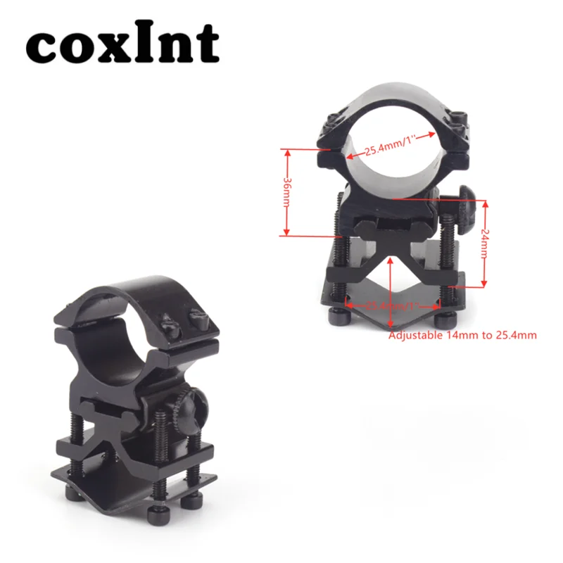 1 ''кольцо Тактический Универсальный прицел лазерный фонарик бочка и Picatinny