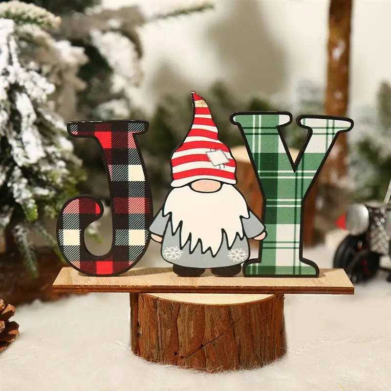 Рождественские деревянные украшения рождественские креативные цветные