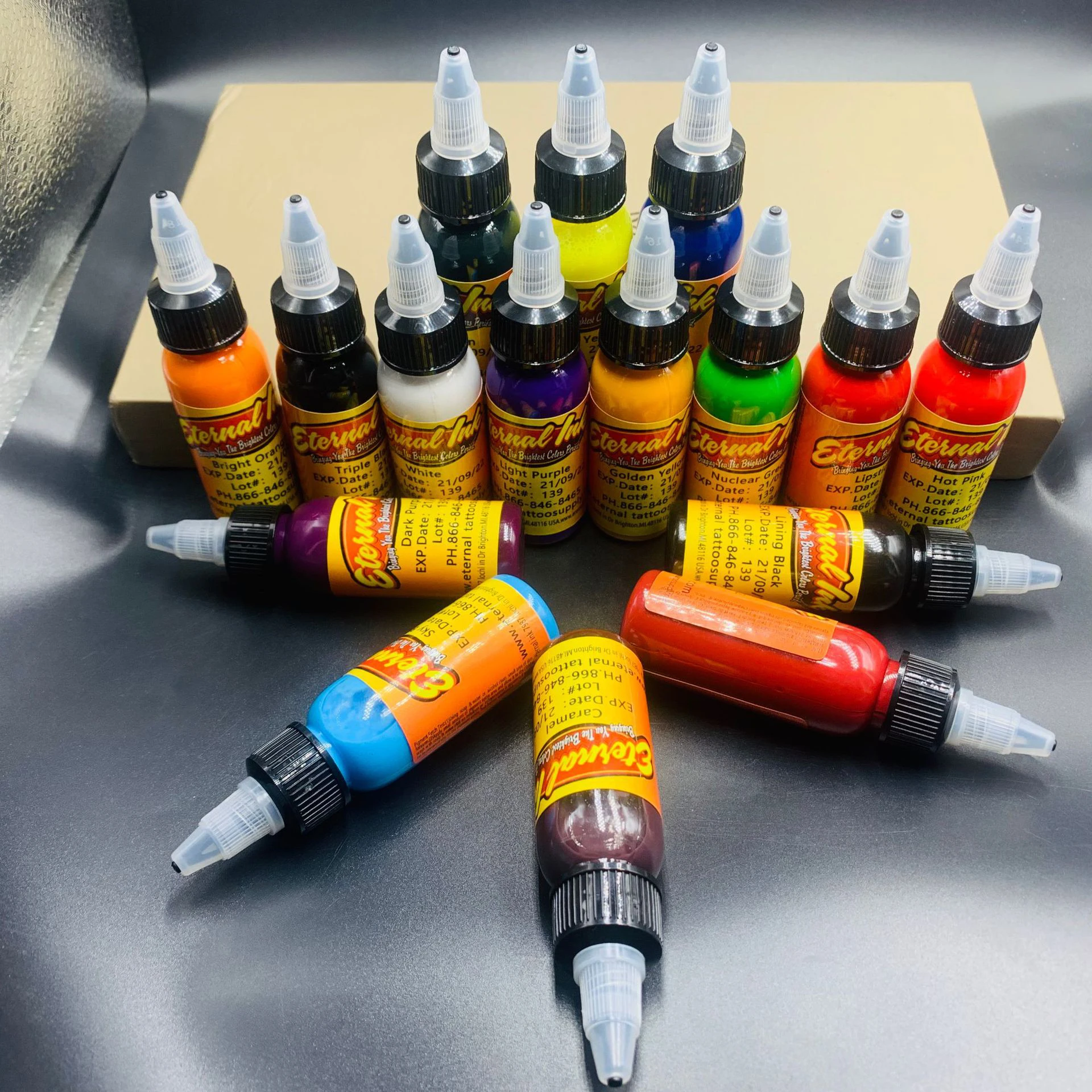 

16colors 30ml Tattoo Pigment Fast Coloring Tattoo Ink Beauty Body Art Paint Eco-friendly Lasting Effect Tattoo Art Tools