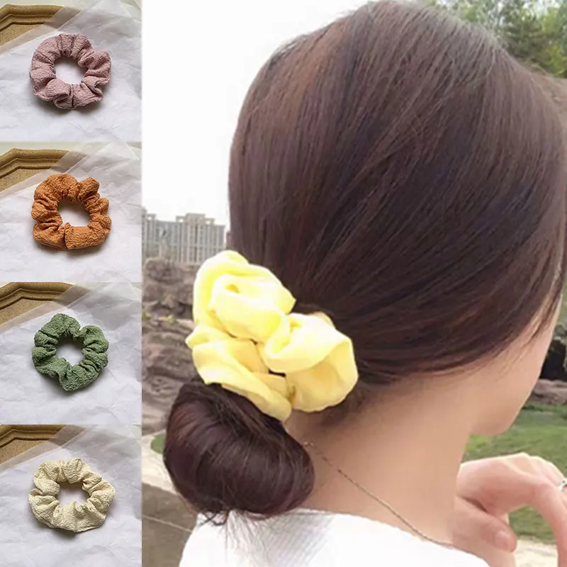 

French Style Elastic Hair Rope Sweet Trendy Decorative Hair Accessories All-matched Temperament Elastic Rubber Band Head Rope