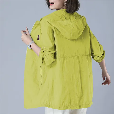 Женская Солнцезащитная одежда, Новинка лета 2023, универсальная Солнцезащитная одежда с защитой от ультрафиолета, Женское пальто, куртка с капюшоном