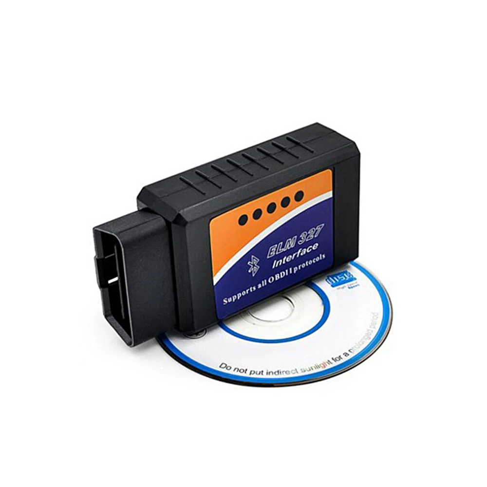 Автомобильный сканер интерфейса для внутренней диагностики ELM327 Bluetooth V2.1 OBD2 Android