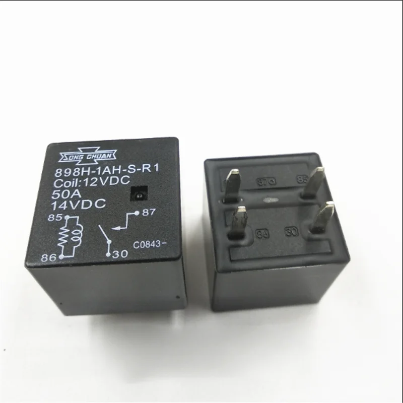 

HOT NEW 12V relay 898H-1AH-S-R1 898H1AHSR1 898H 1AH S-R1 12VDC DC12V 12V 4PIN