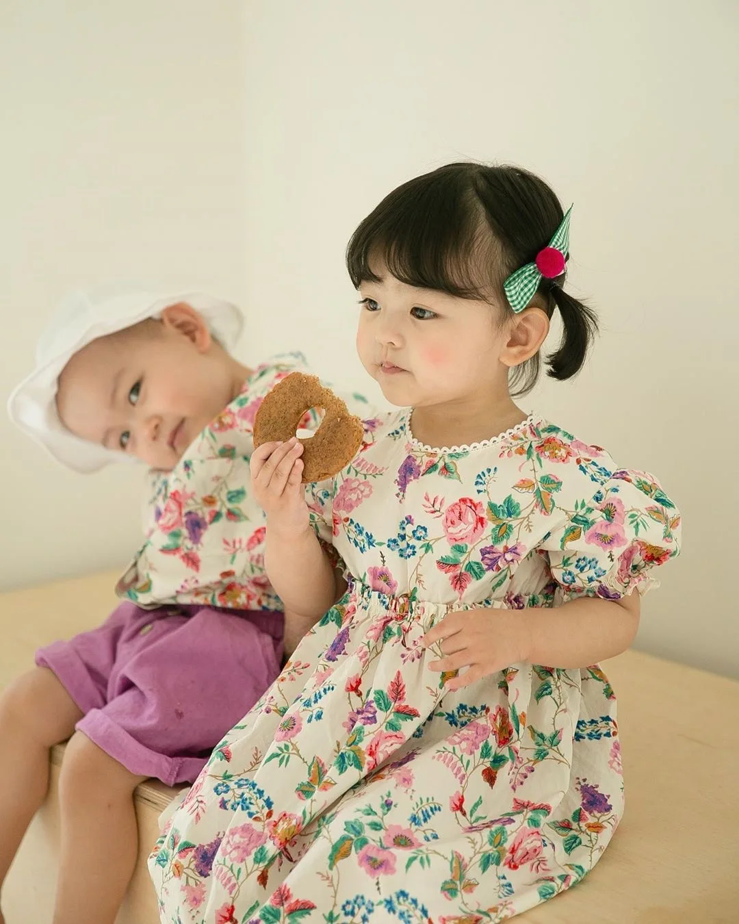 Боди для малышей лето 2020 новая Корейская версия элегантного фиолетового костюма