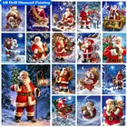 DIY AB алмазная живопись Дед Мороз 5D мозаика вышивка крестиком мультфильм Рождественская Алмазная вышивка стразы украшение дома подарки