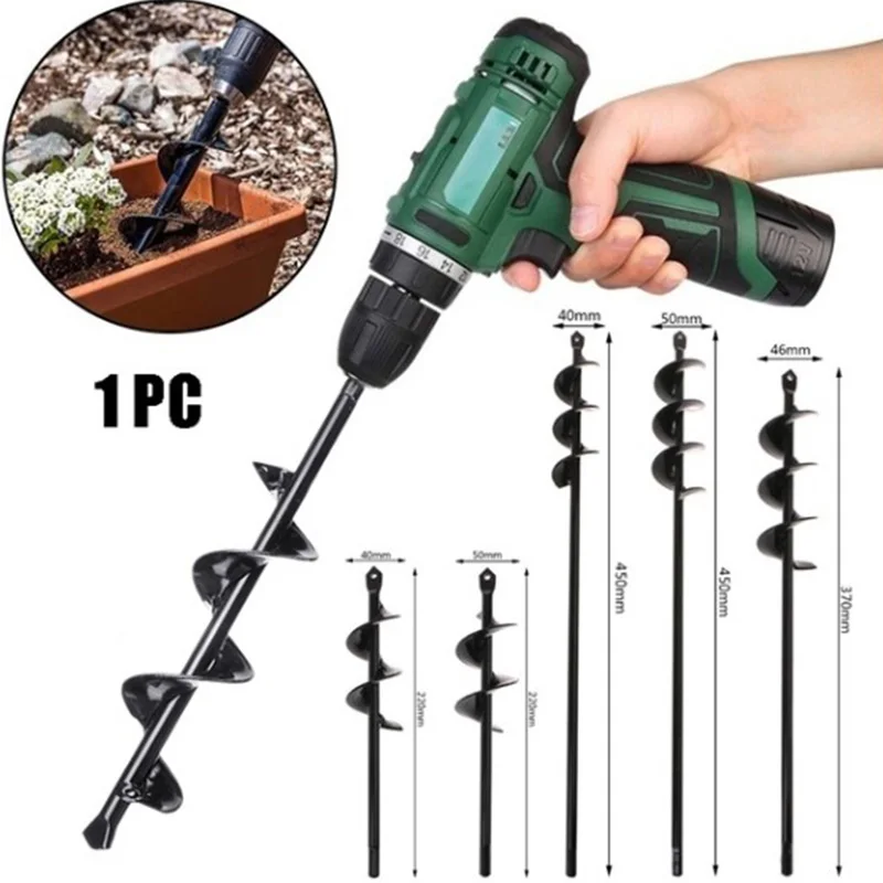 Сверло для заземления прямое короткое сверло закручивания растений Выкапывание