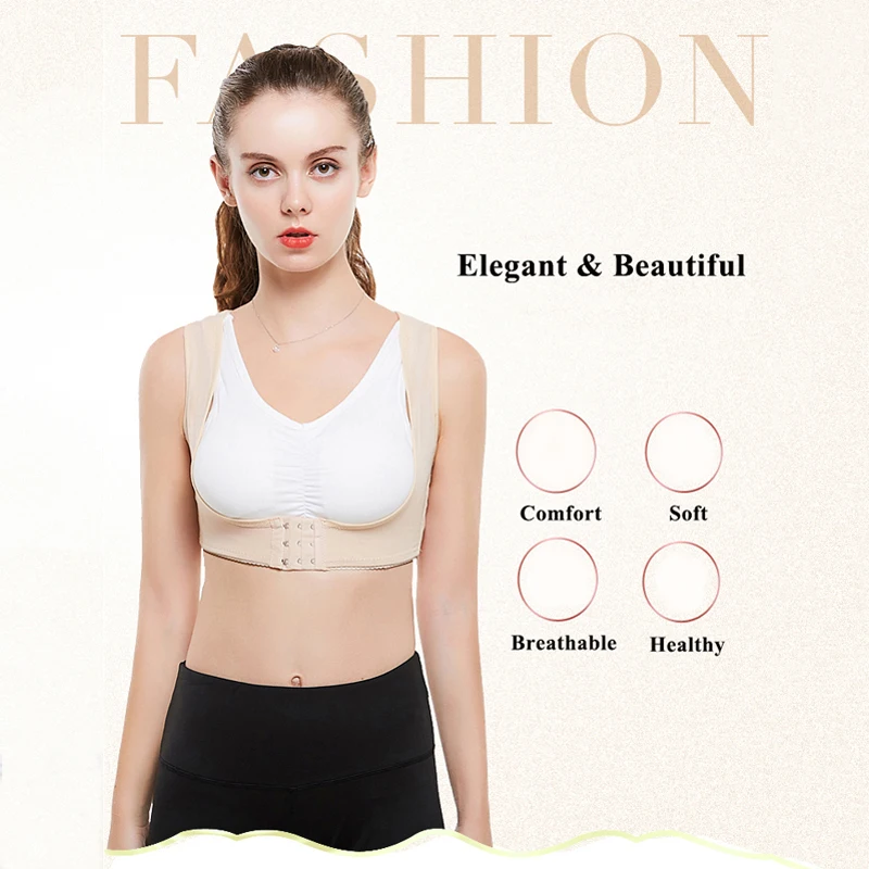 Back Brace Support Belt Adjustable Posture Correction Orthotics Corrector Rectify Shoulder Lumbar Massage Adjust | Женская одежда