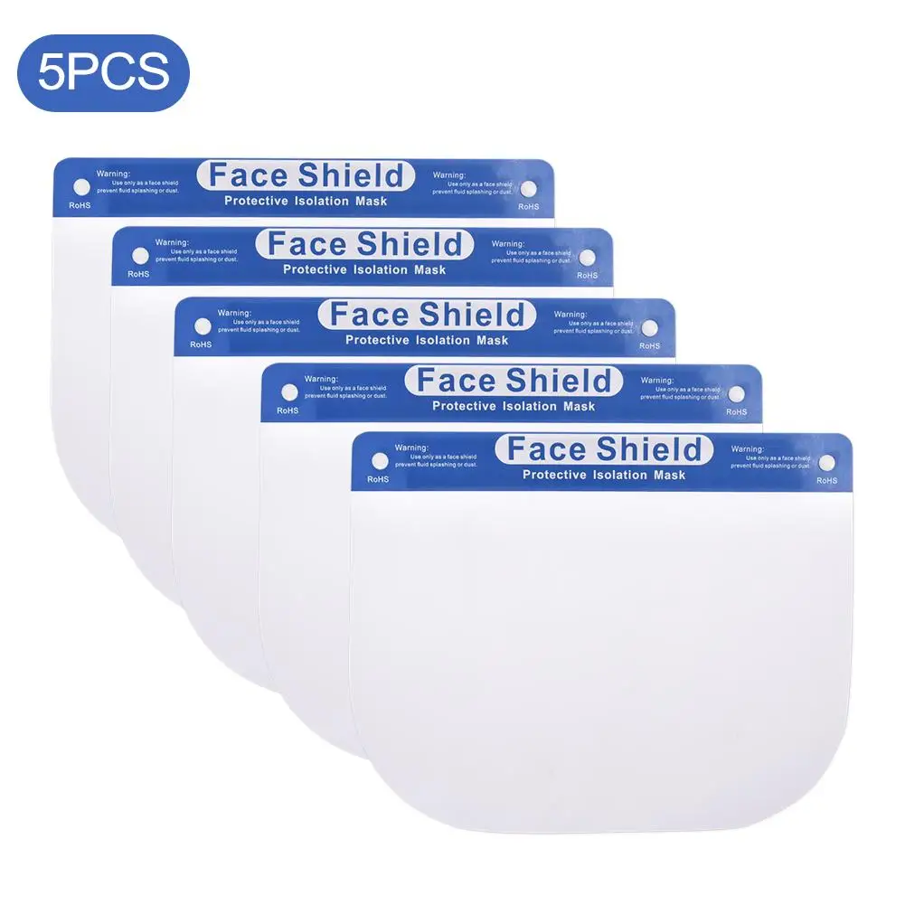 5 шт. профессиональная прозрачная защита всего лица для взрослых маска головы |
