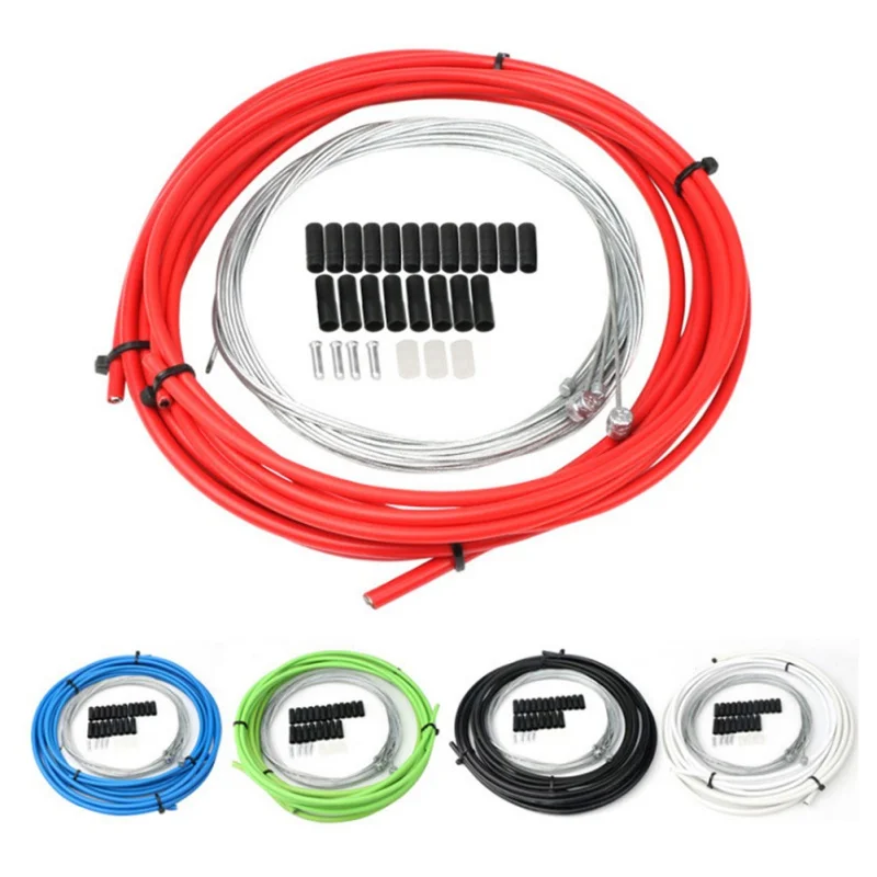 

2021 MTB Mountain Road Bike Bicycle Brake Cable Gear Front Rear Brake Gear Cable Shift Set Tube Kits Inner Outer Cycling Tools