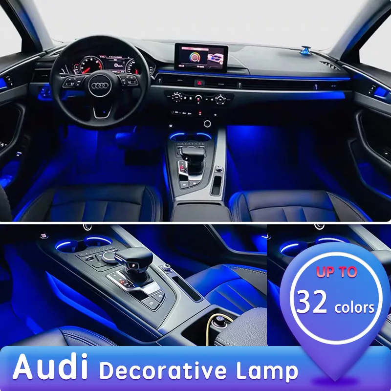 Подсветка для салона автомобиля тюнинг Audi A4 B8 B6 B7 B5 A3 A6 C5 C6 Q5 A5 Q7 TT A1 S3 S4 S5 S6 S8