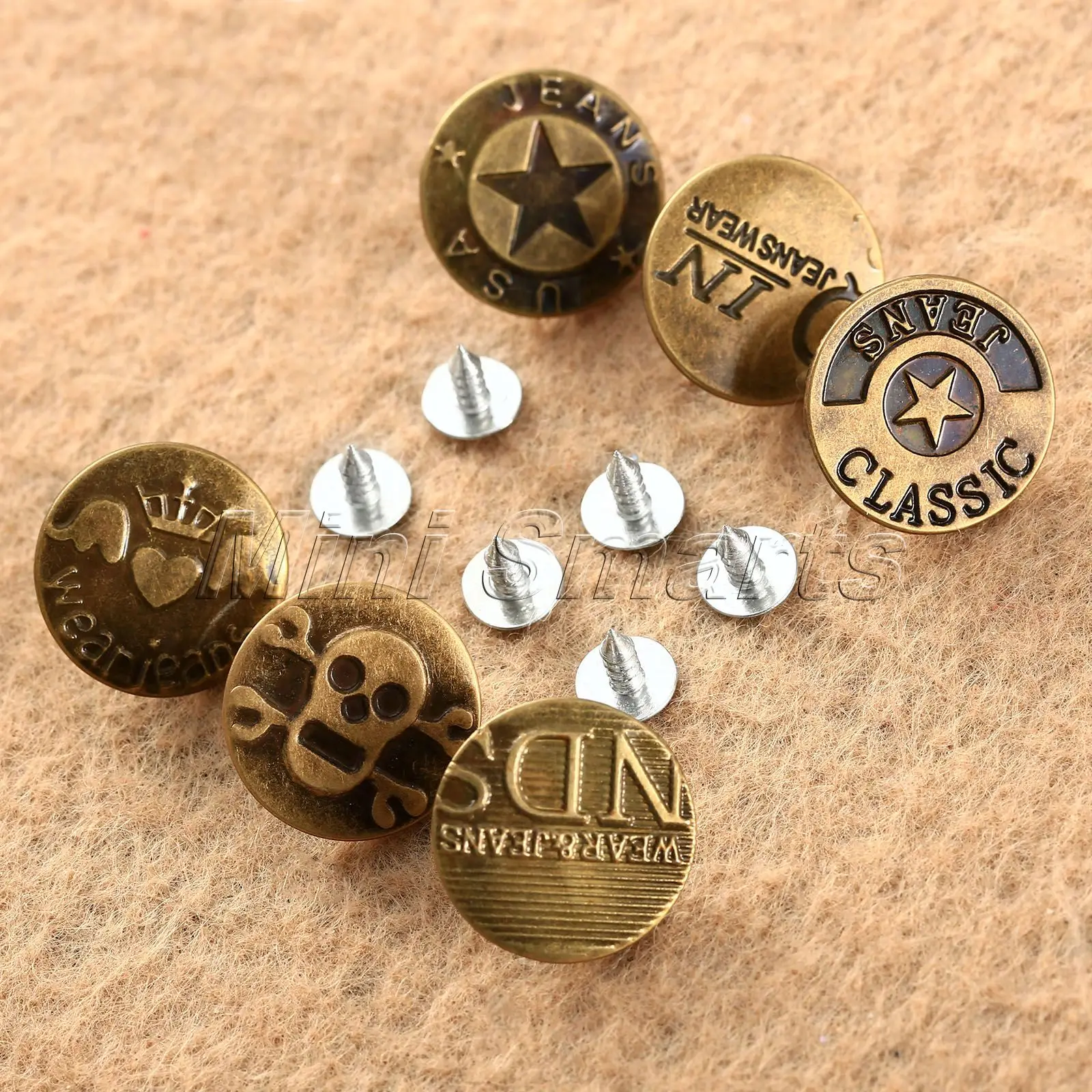 50 шт. Женская винтажная кожаная сумка украшения для одежды сумки 20x8 мм|metal jeans