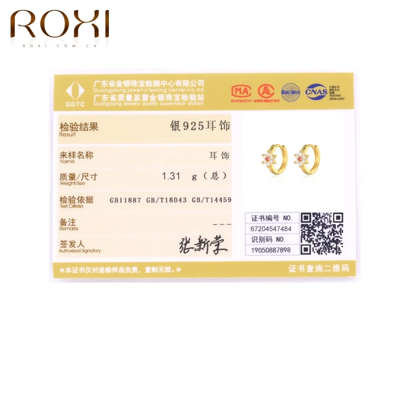 

ROXI 2021 Trend Zircon Earrings For Women Small Circle Earrings Ear Piercing Hoop Earrings Cz Huggie Jewelry 925 Sterling Silver
