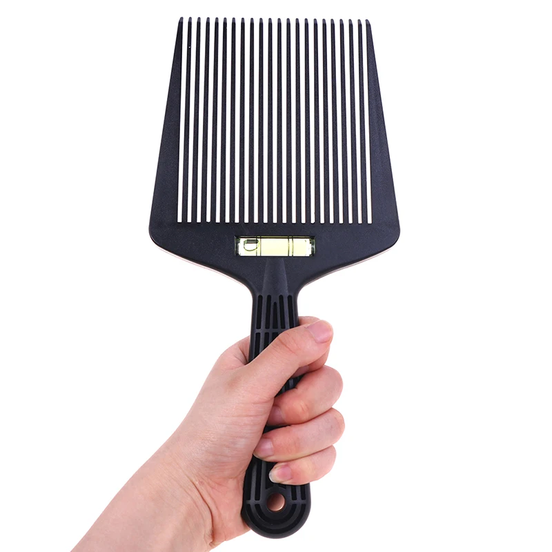 

Professional Black Hair Trimming Flat Comb Men Hairdressing Clipper Level Flattoper Comb 1PC Hair Styling Tool