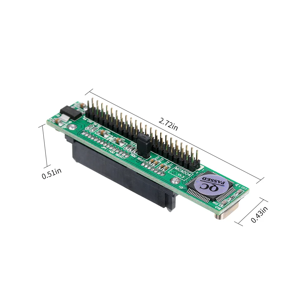 2.5 Inch SATA to IDE Adapter Support ATA HDD Hard Disk Drive or SSD Male 44 Pin Port Converter (Vertical Type) | Компьютеры и офис