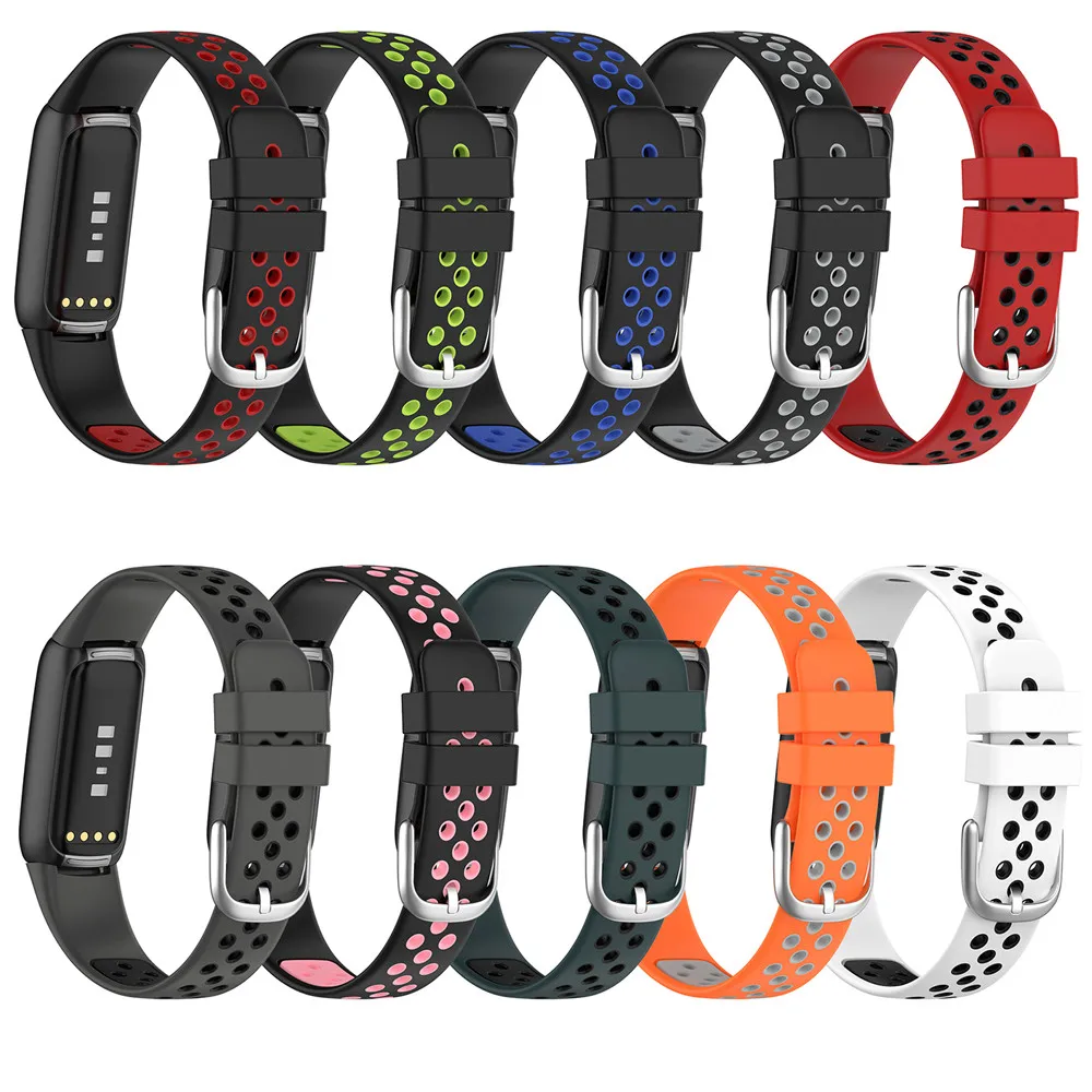 15.4mm Watch Strap Dual Color Band Hard Wearing Wristband For Fitbit luxe / Luxe Special Edition | Электроника