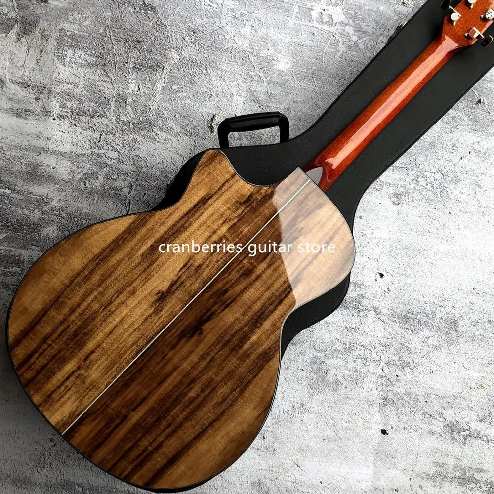 2020 neueste chaylor k24ce feste koa top akustische gitarre natürliche holz farbe 41 zoll k24 koa cutaway elektrische guitarra freies schiff f