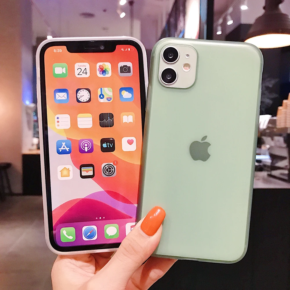 Матовый Прозрачный чехол для телефона iPhone 11 Pro Max XS X XR 8 Plus 7 SE 2020 SE2 ультратонкий