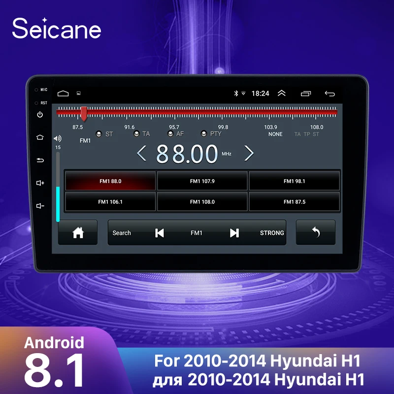 Автомагнитола Seicane мультимедийный проигрыватель на Android 8 1 9 дюймов для Hyundai H1 2010