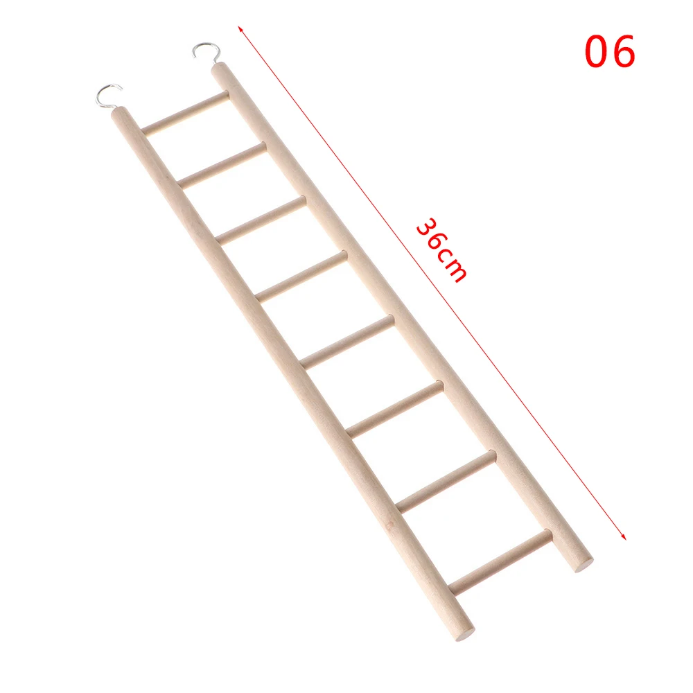 Climbing 3/4/5/6/7/8 Ladder Bird Cage Handcraft Wooden Swing Scratcher Birds Toys Parrot Training Supplies Durable Wholes | Дом и сад