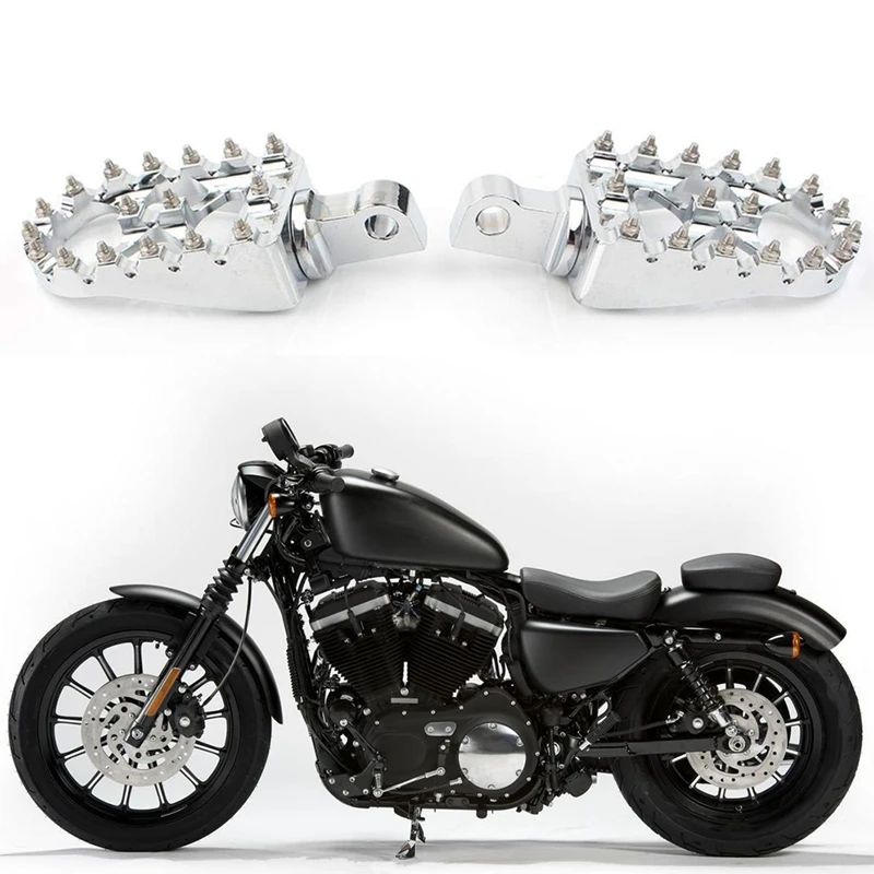 Байкерские широкие педали для ног MX Style подходит Sportster 883 Fatboy Bobber аксессуары