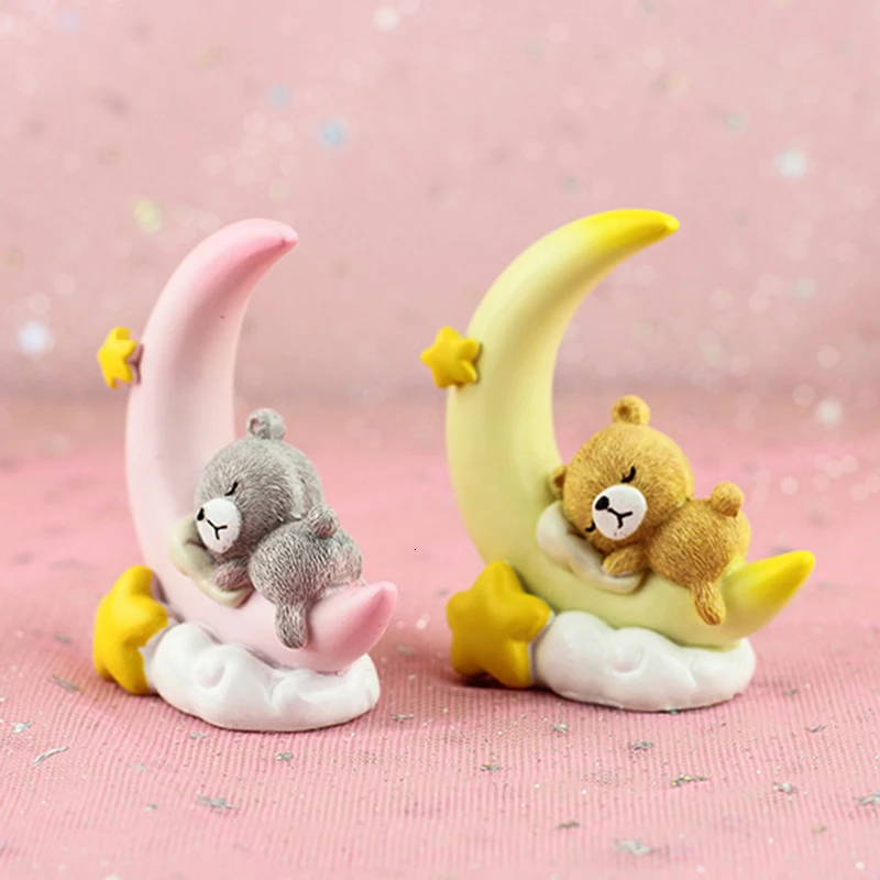 Свадьба торт Топпер луна медведь звезда День Рождения Торт украшения торты Toppers