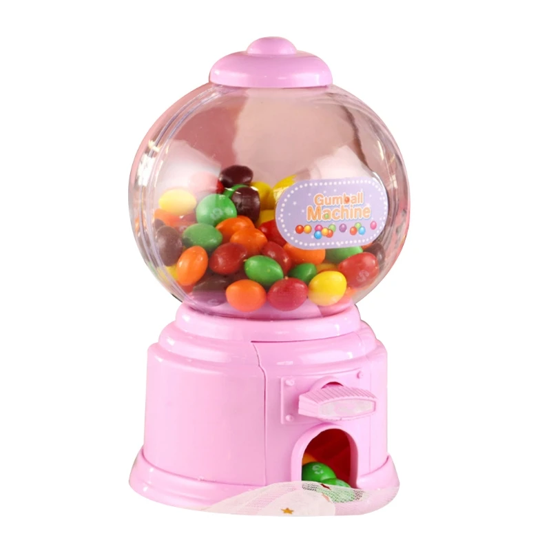 

H37A Brain Developmental Colorful Candy Bank for Toddler Plastic Candy Machine Gumballs Dispenser Educational Preschool Toy
