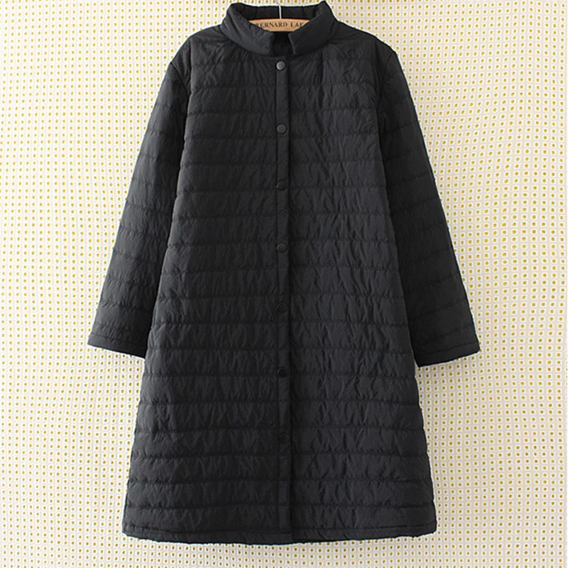 Новый размера плюс Свободная Женская куртка зимняя женские легкие тонкие