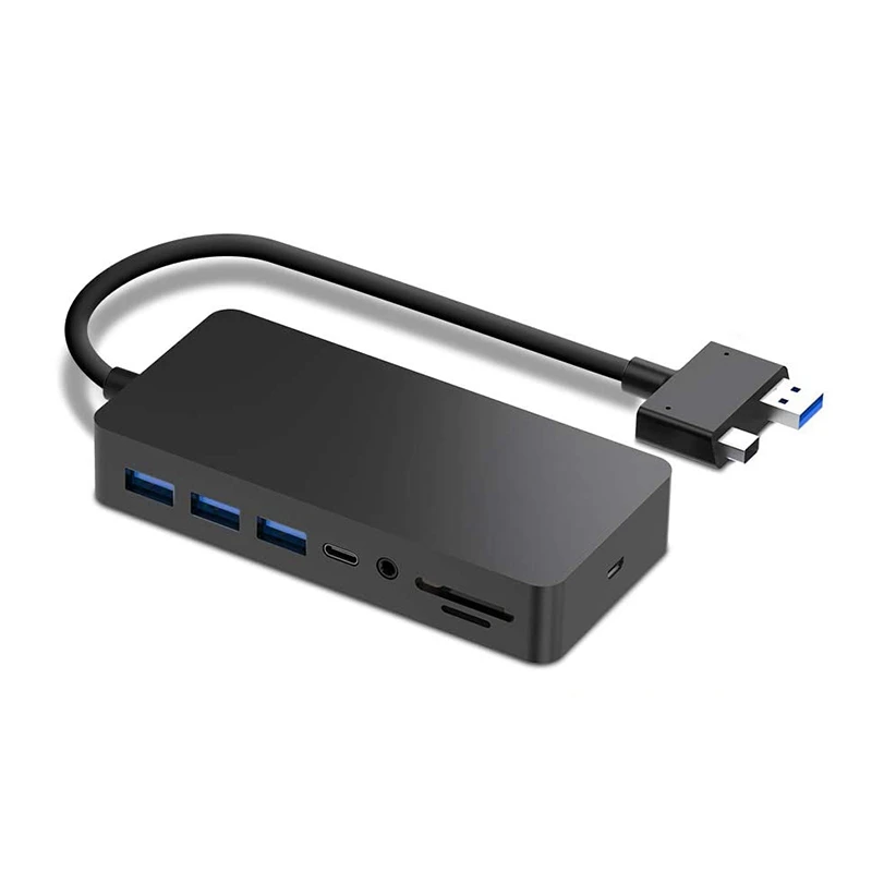 11 в 1 USB 3 0 концентратор док станция для Surface Pro с 4K Hdmi/Dp/Vga 5 o гигабитный Ethernet адаптер