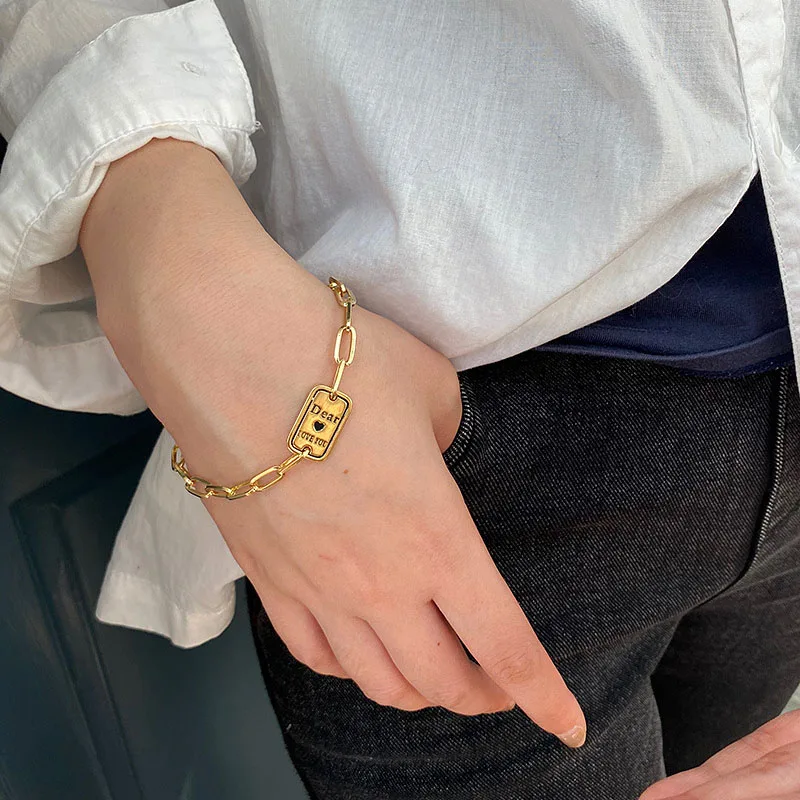 

Женский браслет MEYRROYU, из стерлингового серебра 925 пробы, с золотым покрытием