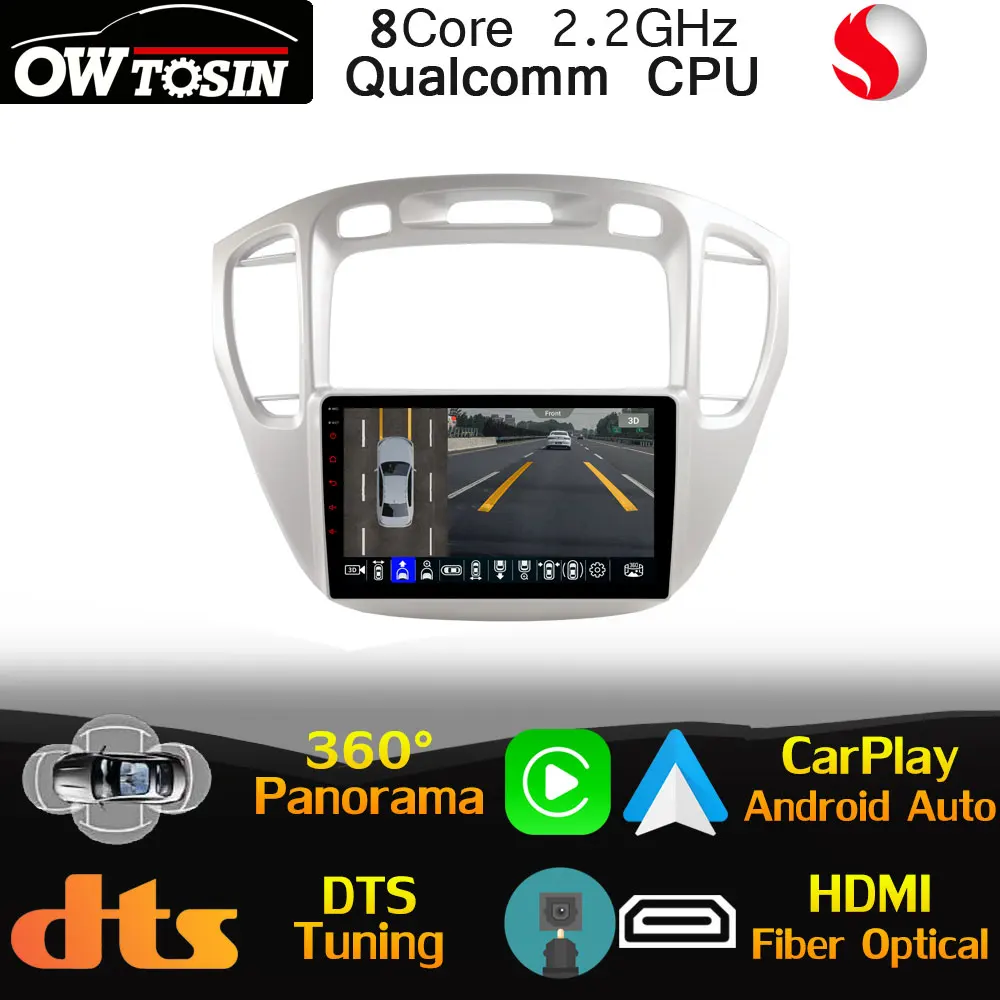 Процессор Qualcomm Android для Toyota Highlander Kluger 1 XU20 2001 2007 автомобильное радио GPS 360