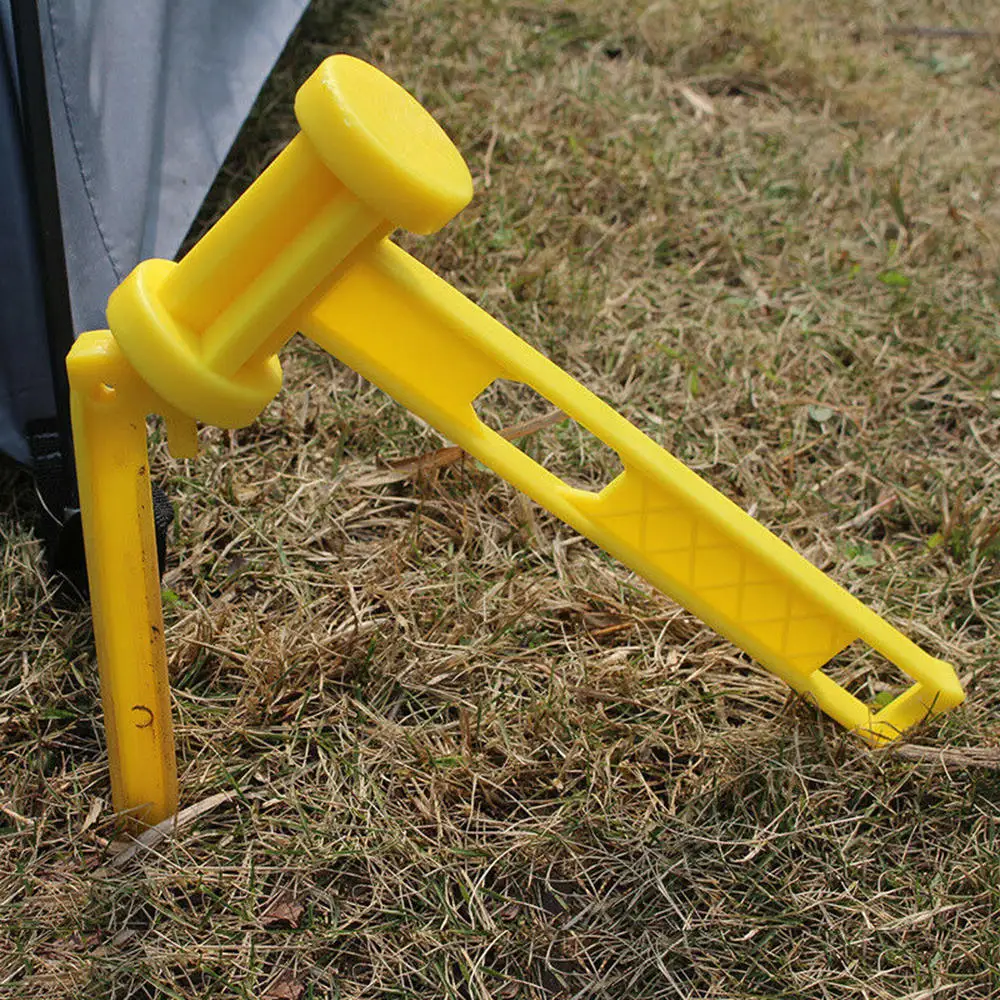 

2pcs Outdoor Tents Nailed Mini Hammer Engineering Plastic Hammer Camping Stopper Tent Hooks Camping Tool