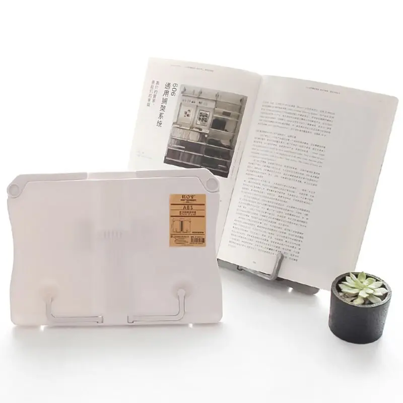 

C1FB Portable Reading Book Stand Folding Shelf Organizer Holder Music Score Recipe