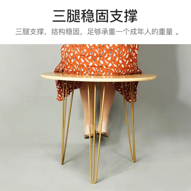 Чайный столик в скандинавском стиле простой современный маленький круглый для