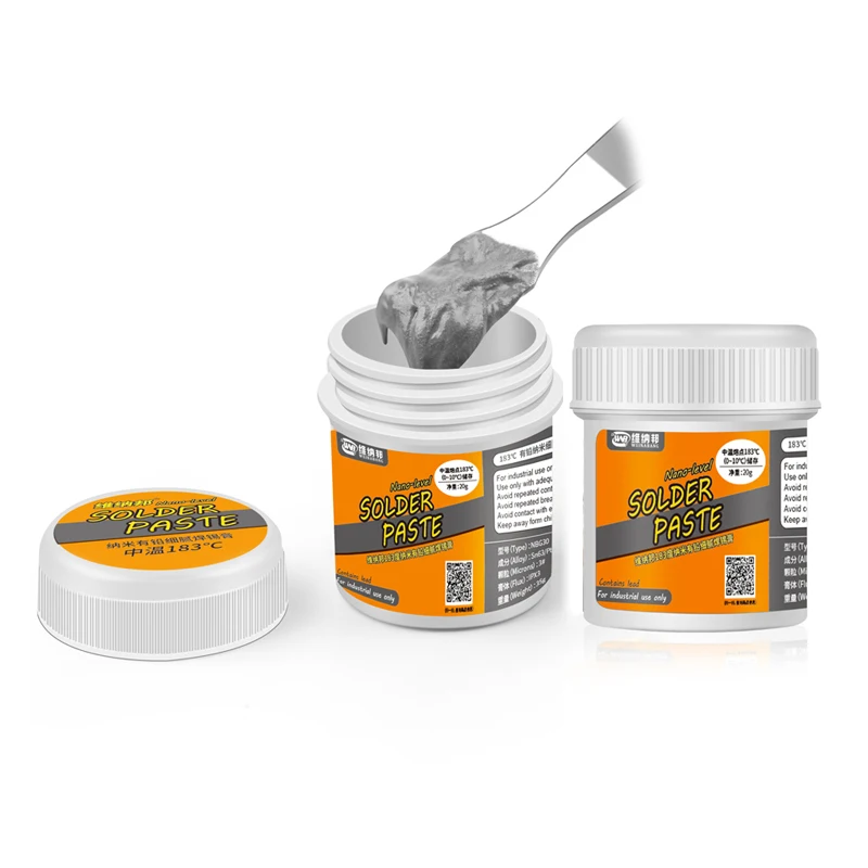 20 г пайки оловом пастообразный флюс без чистки 183 точка плавления сварочный для