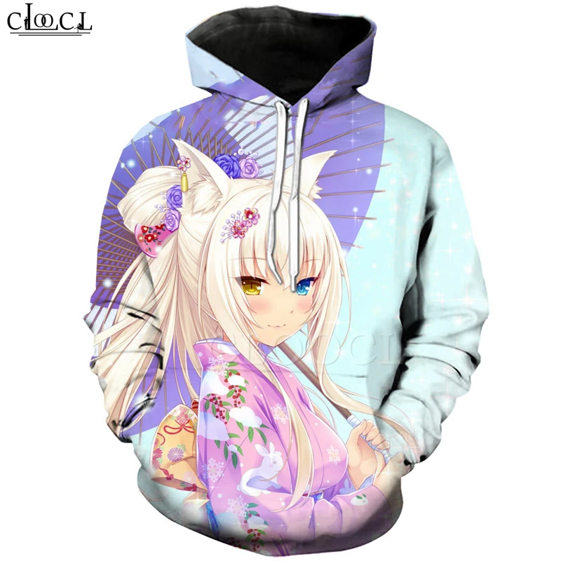 Футболка унисекс с капюшоном в стиле Харадзюку Стильная Милая кофта 3D принтом