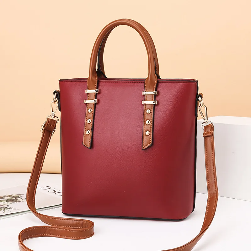 

Fashion Simple Women's Bag PU Leather Handbag Ladies Solid Color Messenger Bag Shoulder Bag Wallet Bags Green Chirmas Gifts