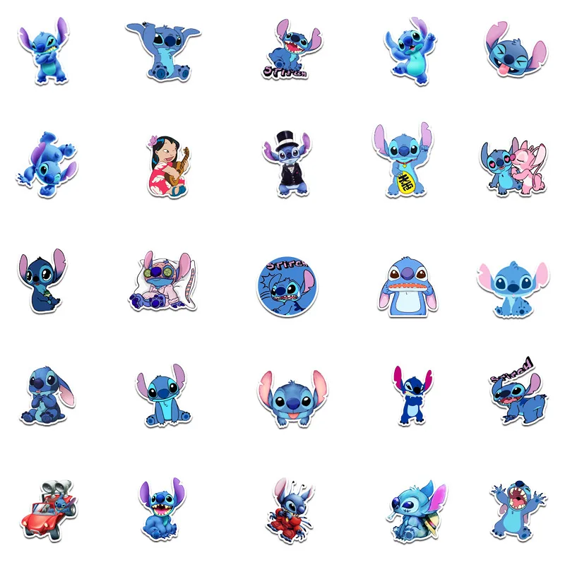 58 pcs/set disney Lilo &ampstitch stickers cartoon anime figure stitch Graffiti Waterproof kids Toy decoration sticke |