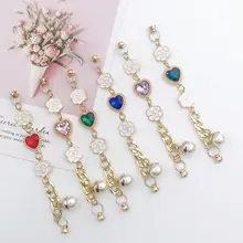 New love gemstone bracelet diy mobile phone shell jewelry accessories mobile phone shell screw buckle fixed
