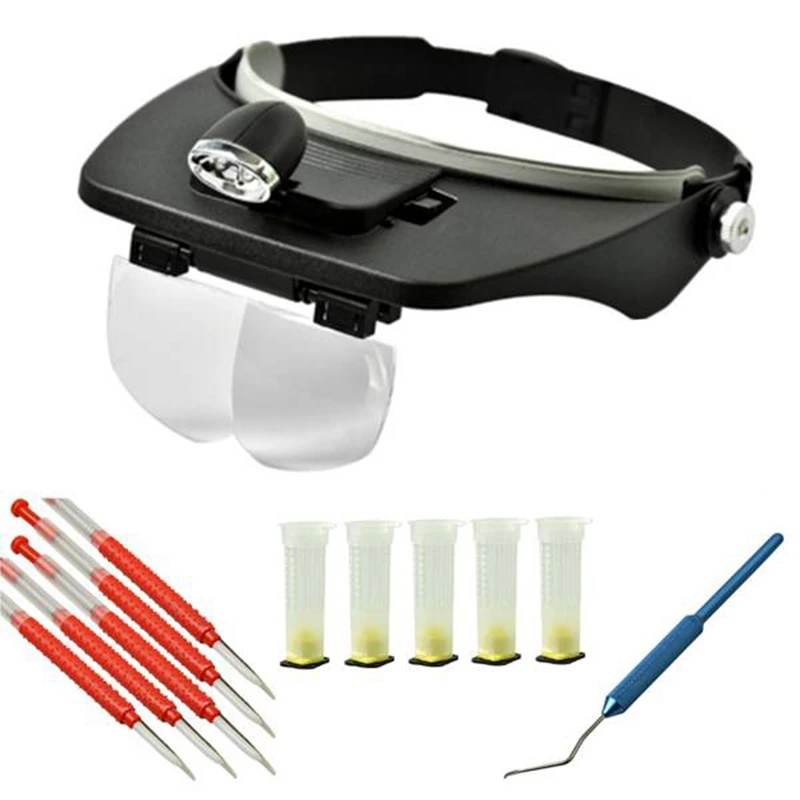 

Beekeeping Grafting Tool Set Led Magnified Lens Wear+Aluminium Handle Grafting Tool+Plastic Grafting Tool