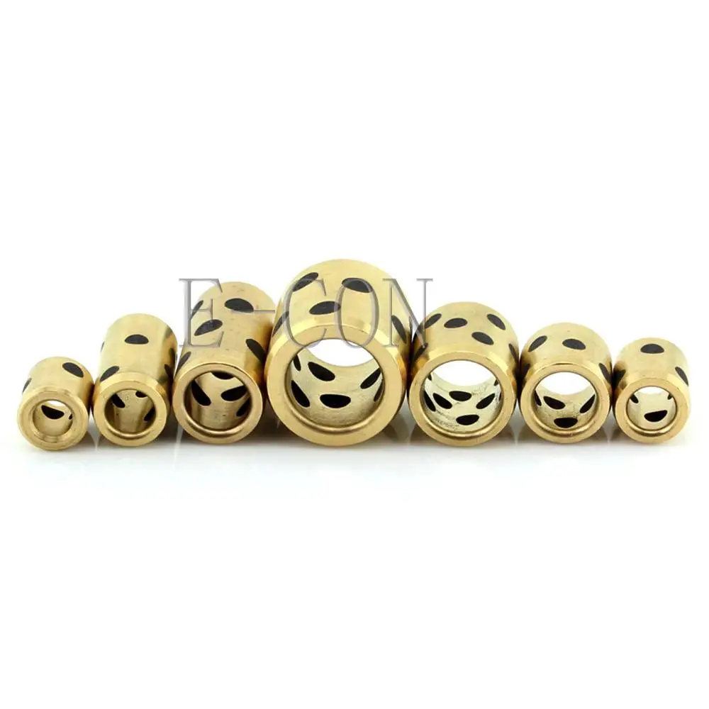 

1PCS JDB Oilless Graphite Lubricating Brass Bearing Bushing Sleeve 10x14x12mm