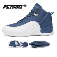 new basketball shoes men outdoor sneakers men high top wear resistant air cushioning shoes breathable sport shoes unisex