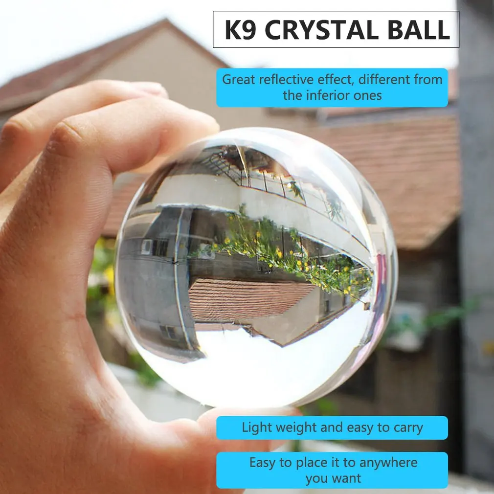 

100mm Crystal Ball Healing Ball Sphere Perfect Decoration Quartz K9 Glass Artificial Crystal a Wonderful Gift for All Occasion