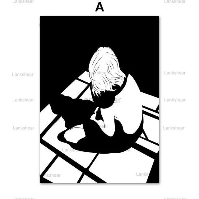 

Wall Art Canvas Painting Abstract Girl Body Fashion Nordic Posters and Prints Landscape Wall Pictures for Living Room Decor