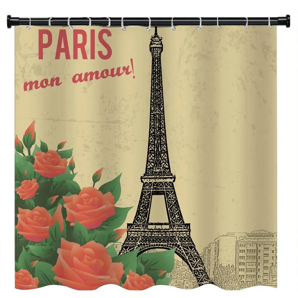 Водонепроницаемая занавеска для душа из полиэстера с 3D принтом различные