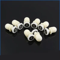 4pcs 8pcsset 19232527mm plastic partiality glass bearing rollers for sliding door pulley wheels runner shower cabin spa room