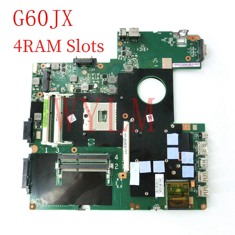 G60JX материнская плата REV2.0 для ASUS G60J ноутбука DDR3 PGA989 69N0GZM10C05 1 100% протестированная