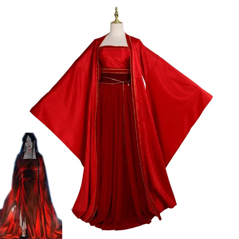 

Костюм для косплея Tian Guan Ci Fu Xuan Ji, Женская Китайская древняя одежда, костюм призрака невесты, костюм на Хэллоуин, Карнавальная форма, изготов...