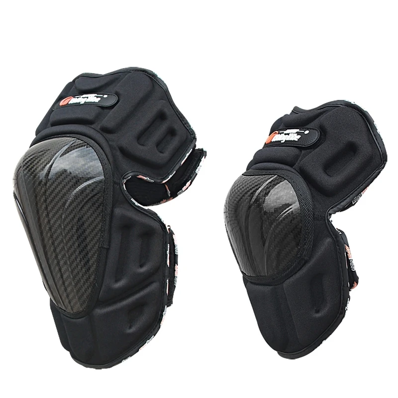 Наколенники Elbowpads для мотоцикла Защитное снаряжение из углеродного волокна