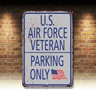 Военно-воздушные силы США Стоянка Только военная полиция 8x12 металлический знак